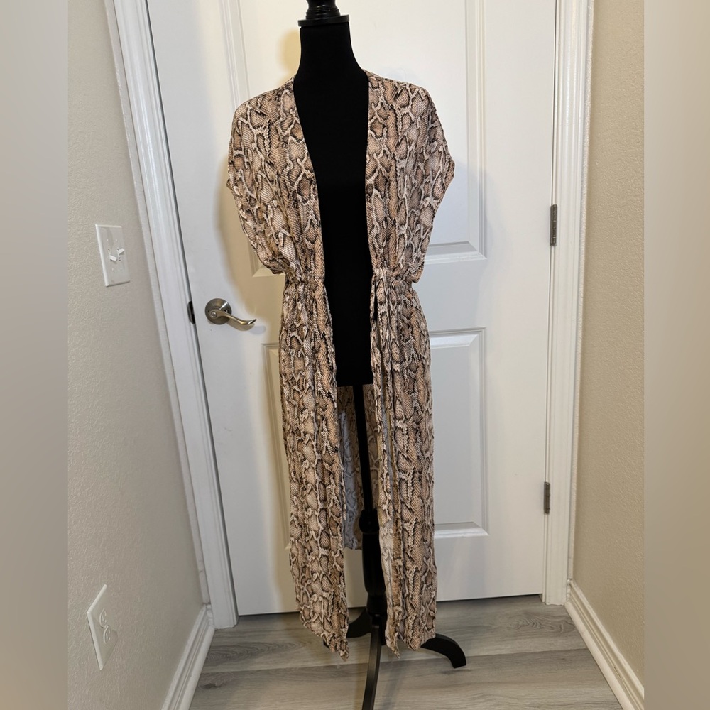 Snake Print Swim Coverup